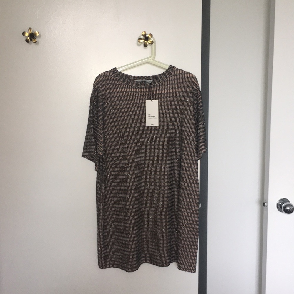 Zara Checked textured Weave knitwear - Picture 4 of 5